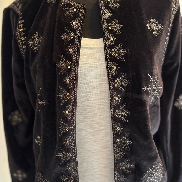 Embroidered Black Jacket - Picture 1 of 5